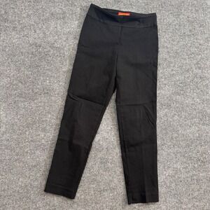 Krazy Larry‎ Pants Womens 6 Pull On Black Stretch Textured Ankle Career
